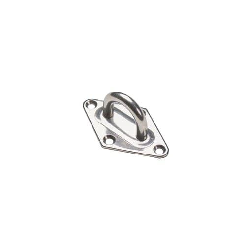 Rvs 316 plaat met oog m8