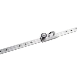 Aluminium rail met oog 2 mm x 100 cm 2