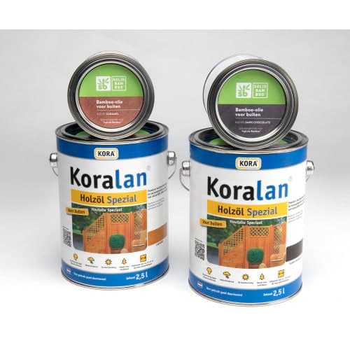 Bamboe caramel buiten olie klein 0,75 L blik