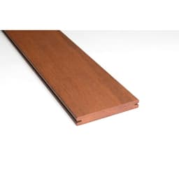 Bamboe terrasplank 2x14x220 cm caramel 1 zijde standaard gegroefd 1 zijde vlak 2