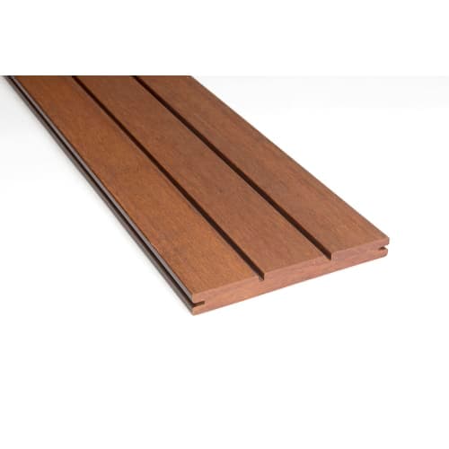 Bamboe terrasplank 2x18x220 cm caramel 1 zijde yacht look 1 zijde vlak