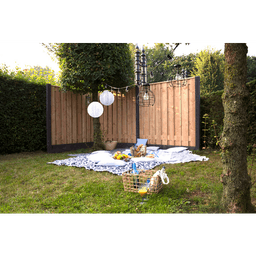 Douglas geschaafd plankenscherm 16 mm 180x180 cm onbehandeld (19 pl) 4