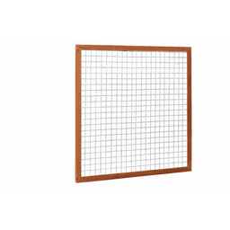 Hardhouten betonijzertrellis met maas 7,5x7,5 cm 180x180 cm 2