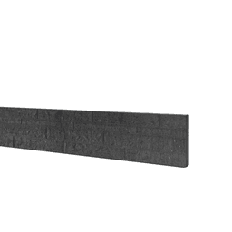 Betonplaat dubbelzijdig rotsmotief 3,5x36x184 cm antraciet ongecoat 3