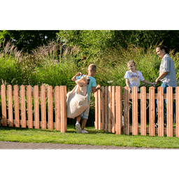 Douglas relief rechthekpoort 100x80 cm incl. klinkset onbehandeld 2