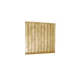 Jumboscherm geschaafd vuren 180x180 cm groen recht betonsys 21 planks 2