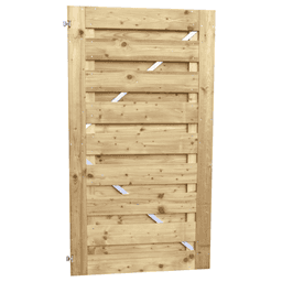 Jumbodeur geschaafd vuren recht horizontaal 100x180 cm 15 mm op stalen frame 2