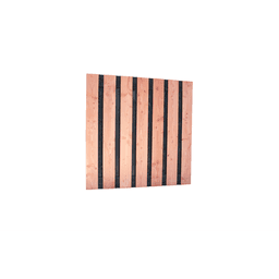 Douglas fijnbezaagd plankenscherm 19 mm zwart binnen 180x180 cm blank (15 pl) 2