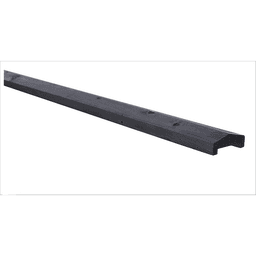 Geschaafde afdekkap grenen 3,5x8,5x180 cm tbv rechtscherm zwart 2