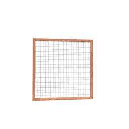 Douglas betonijzertrellis 180x180cm met maas 7,5x7,5 cm onbehandeld 2