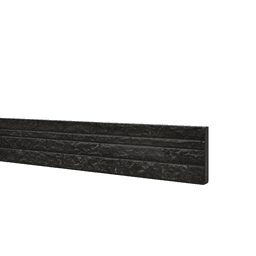 Betonplaat dubbelzijdig rotsmotief 3,5x36x184 cm antraciet gecoat 2