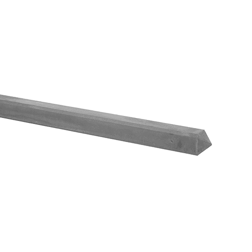 Betonpaal glad met diamantkop 10x10x280 cm grijs T-paal