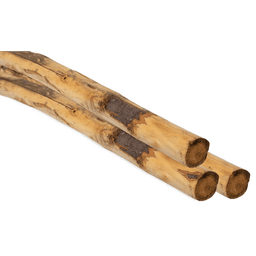 Ronde paal tamme kastanjehout geschild 6/8x250 cm 2