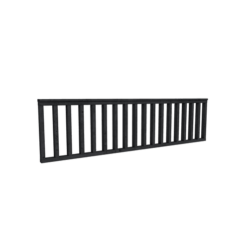 Douglas hekwerk type C 278,5x73 cm zwart geimpregneerd
