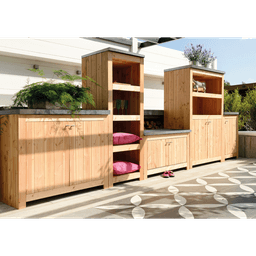 douglas enkele buitenkeuken 168x61,5x56 cm 3 schappen en deuren 2