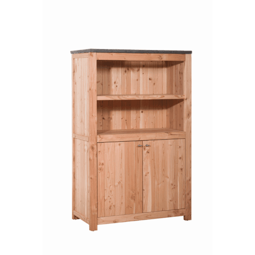 douglas dubbele buitenkeuken 168x109x56 cm 3 schappen en deuren