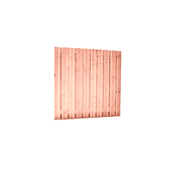 Douglas geschaafd plankenscherm 16 mm 180x180 cm onbehandeld (21 pl) 2