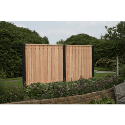 Douglas geschaafd plankenscherm 16 mm 180x180 cm onbehandeld (21 pl) 4