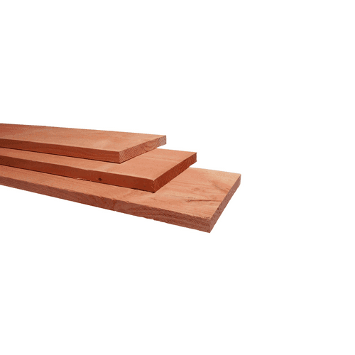 Douglas fijnbezaagde plank 1,5x14x300 cm groen geimpregneerd