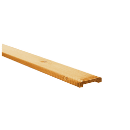 Geschaafde afdeklat breed grenen 1,9x9,6x181,5 cm tbv recht/toogsch 2