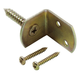 L-beslag geel verzinkt incl. 4 schroeven op kaart 2