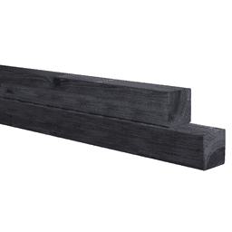 Grenen geschaafde paal zonder diamantkop 8,8x8,8x270 cm zwart 2