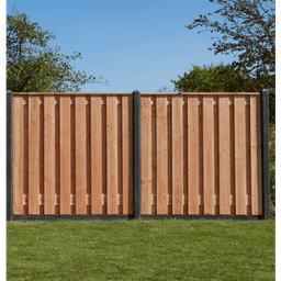 Douglas geschaafd plankenscherm 18 mm 180x180 cm onbehandeld (17 pl) 3