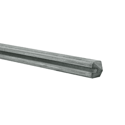 Betonpaal met diamantkop sleuf 11,5x11,5x278 cm grijs eindpaal 1