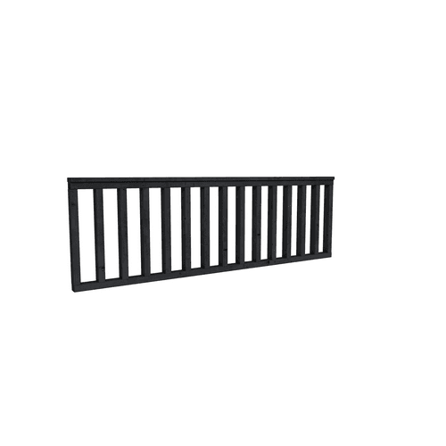 Douglas hekwerk type B 228,5x73 cm zwart geimpregneerd