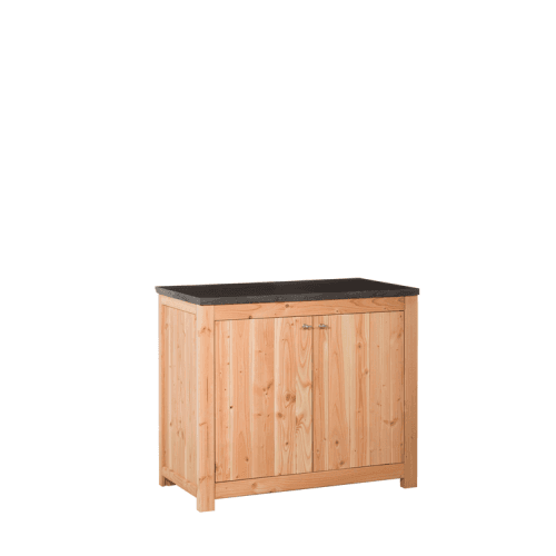 douglas dubbele buitenkeuken 90x109x56 cm met schap en deuren