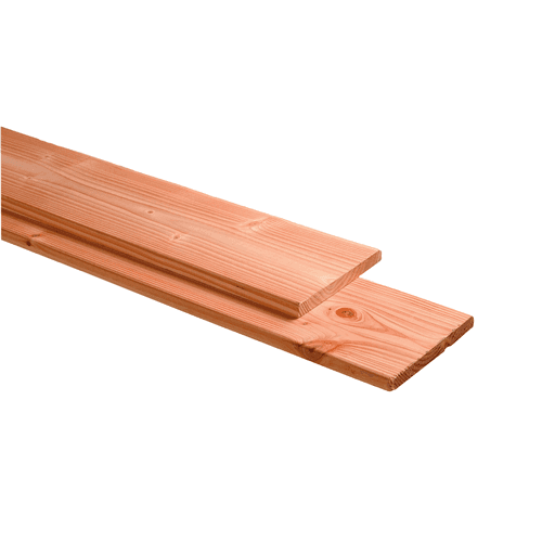 Douglas plank 1 geschaafd / 1 fijnbezaagd 2,8x19,5x300 cm onbehandeld