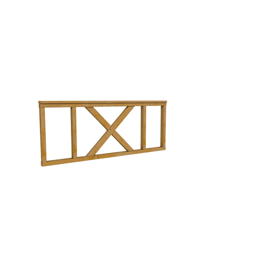 Douglas hekwerk type A met kruis 178,5x73 cm groen geïmpregneerd