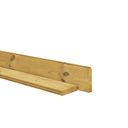 Grenen blokhutplank 2,8x14,5x200 cm groen geimpregneerd 2