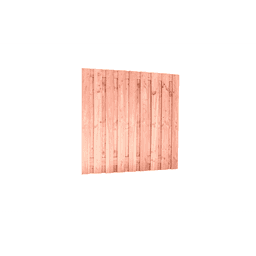 Douglas fijnbezaagd plankenscherm 15 mm 180x180 cm onbehandeld (19 pl) 2