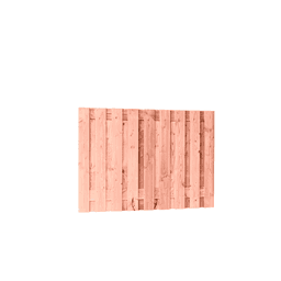 Douglas fijnbezaagd plankenscherm 15 mm 180x130 cm onbehandeld (19 pl) 2
