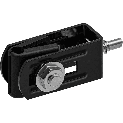 Hillfence poortpaal-aansluiting RAL 9005 zwart