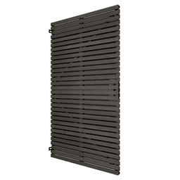 Grenen geschaafd latten deur op verstelbaar frame horizontaal 178x99x5 cm zwart gespoten 3