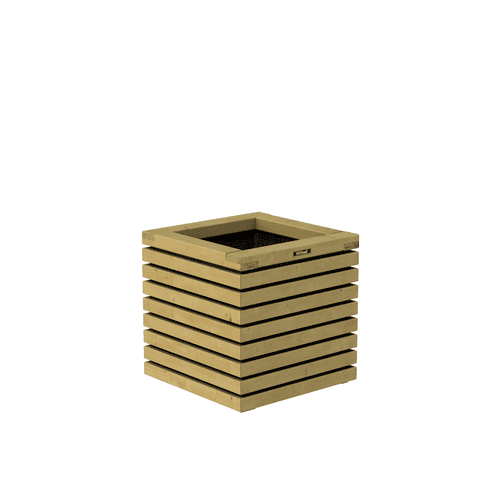 Bloembak Elan 50 Excellent 50x50x50 cm groen geïmpregneerd