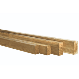 Grenen geschaafde regel 4,4x9,5x300 cm groen geïmpregneerd 2