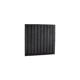 Grenen geschaafd plankenscherm 180x180 cm recht geimpr + zwart 21 planks 2