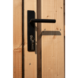 RVS luxe deurbeslagset SKG keurmerk met slotkast cilinder/slot zwart 4