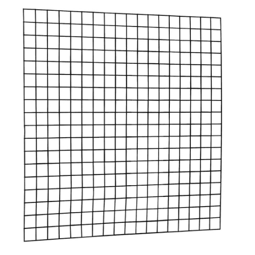 Gaaspaneel met maas 10x10 cm stekloos 180x180 cm zwart