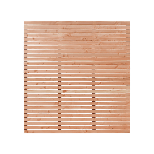 Douglas enkelzijdig geschaafd latten scherm recht horizontaal 180x180 cm