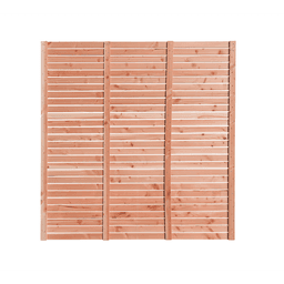 Douglas enkelzijdig geschaafd latten scherm recht horizontaal 180x180 cm 2