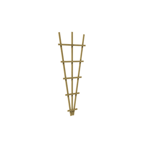 Vuren V-trellis 27-75x189 cm groen geïmpregneerd
