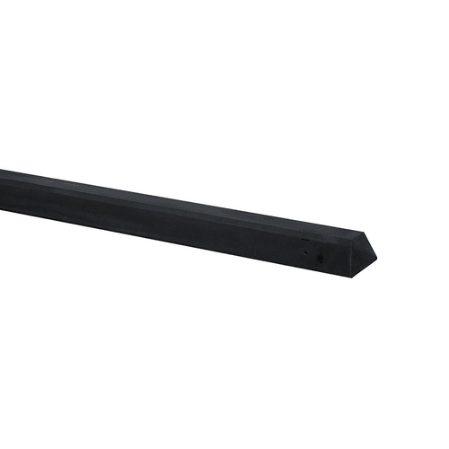 Betonpaal glad met diamantkop 10x10x280 cm gecoat tussenpaal