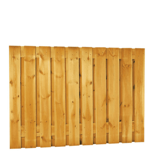 Grenen geschaafd plankenscherm 15 mm 180x130 cm verticaal recht groen geïmpregneerd 21 planks