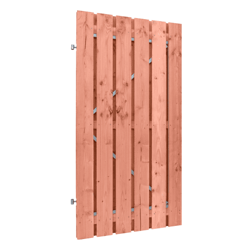 Douglas fijnbezaagde plankendeur op verstelbaar stalen frame 15 mm 100x195 cm onbehandeld