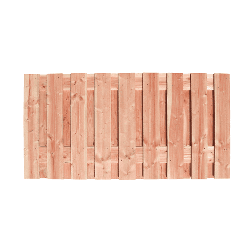 Redvision geschaafd plankenscherm 16 mm 180x90 cm verticaal recht  19 planks