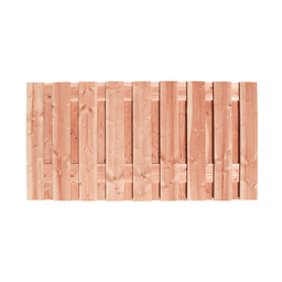 Redvision geschaafd plankenscherm 16 mm 180x90 cm verticaal recht  19 planks 1